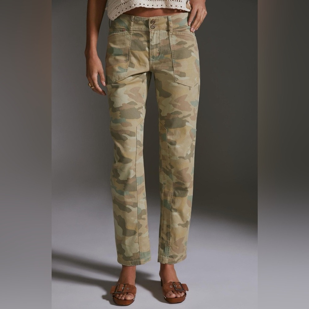 Pilcro by Anthropologie The Wanderer Camo Utility Pants Size 32 Camouflage